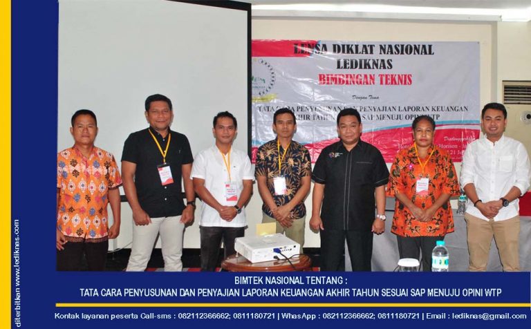 Jadwal Bimtek Penyusunan Dan Penyajian Laporan Keuangan Akhir Tahun ...