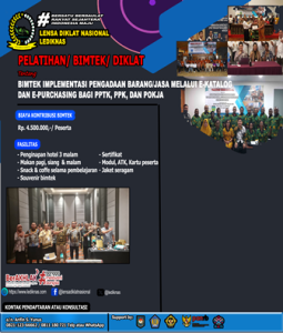 Bimtek Implementasi Pengadaan Barang-Jasa melalui e-Katalog dan e-Purchasing bagi PPTK PPK dan Pokja