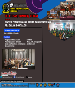 Bimtek Pengendalian Risiko dan Kepatuhan PBJ dalam E-Katalog