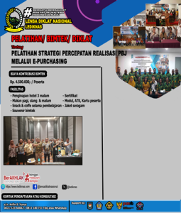 Pelatihan Strategi Percepatan Realisasi PBJ melalui E-Purchasing