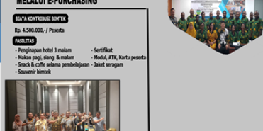 Pelatihan Strategi Percepatan Realisasi PBJ melalui E-Purchasing